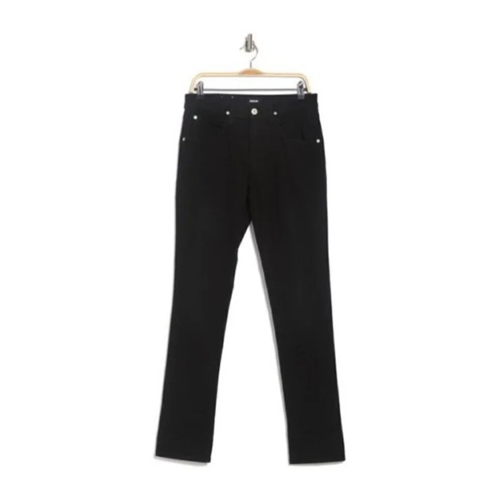 Hudson Jeans Mens Black Denim Blake Slim Fit Straight Leg Jeans Sz 30 x 34 New